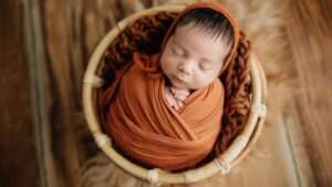 ニューボーンフォト　テラコッタ